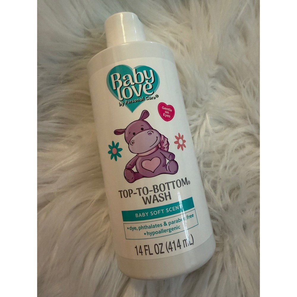 Baby Love by Personal Care Top-To-Bottom Wash 14oz Baby Soft Scent Cleanser